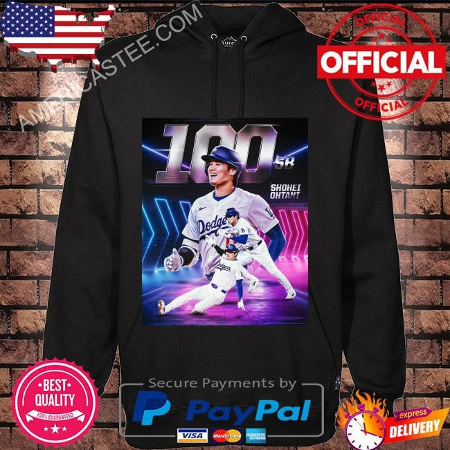 Shohei ohtani notches his 100th career stolen base shirt