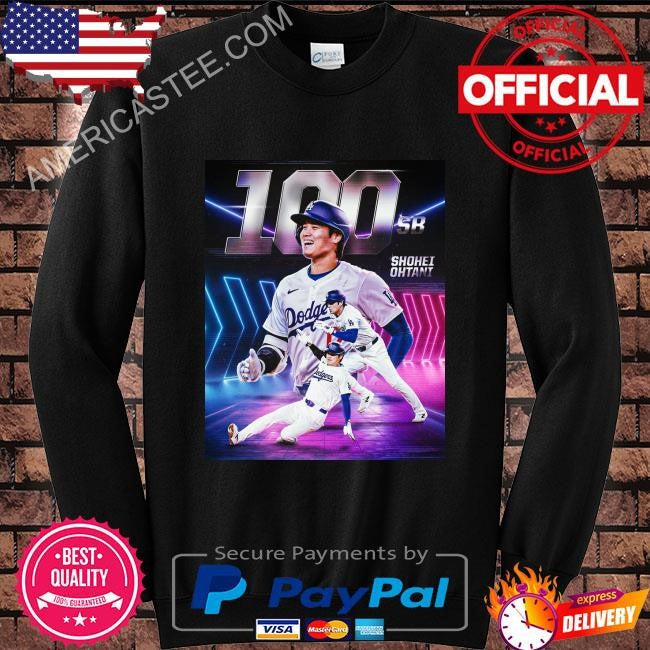 Shohei ohtani notches his 100th career stolen base shirt