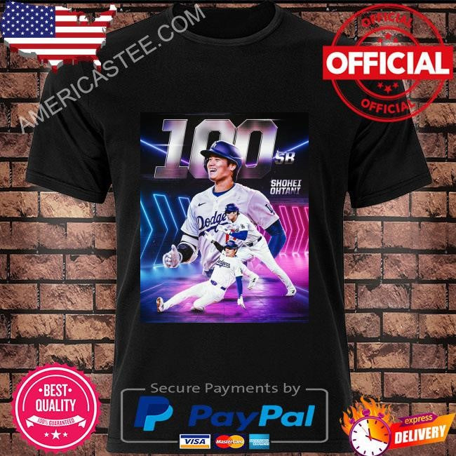 Shohei ohtani notches his 100th career stolen base shirt