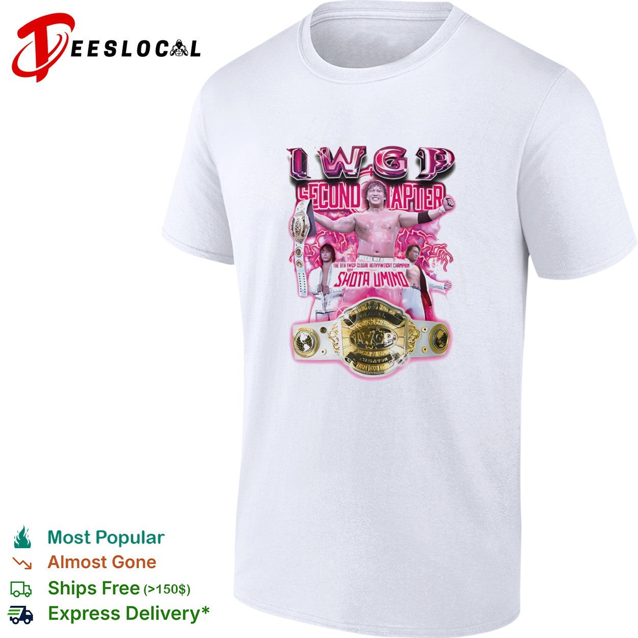 Shota Umino IWGP Second Chapter the 8th IWGP Global Heavyweight Champion shirt