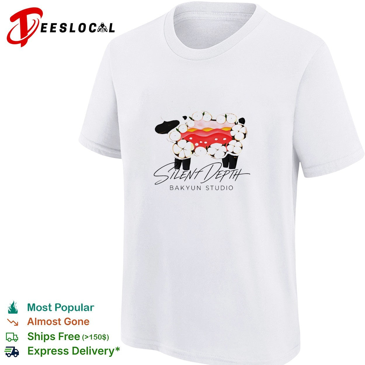 Silent Depth Bakyun Studio sheep mascot shirt