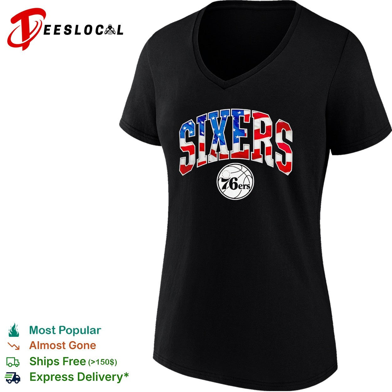 Sixers Philadelphia 76ers NBA American Flag shirt