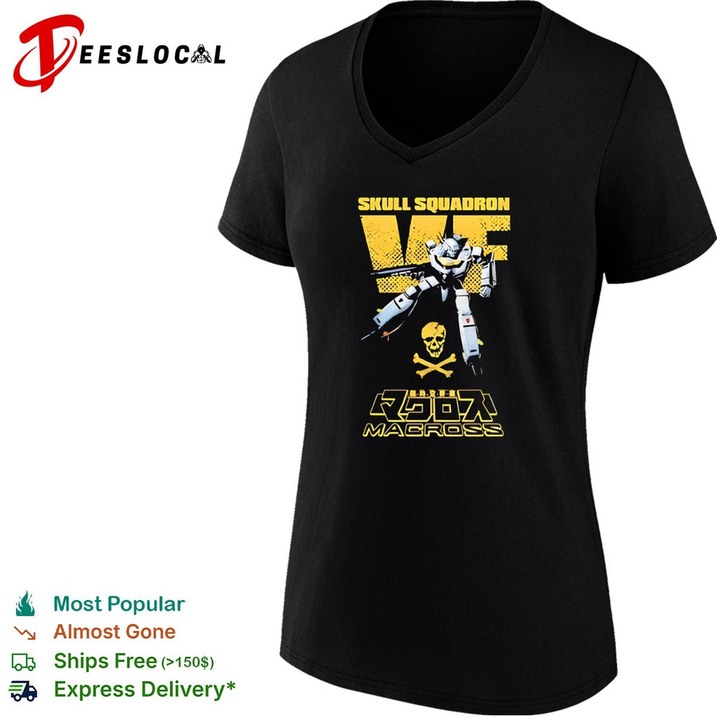 Skull Squadron VF Macross Roy Focker Valkyrie Robotech Anime shirt