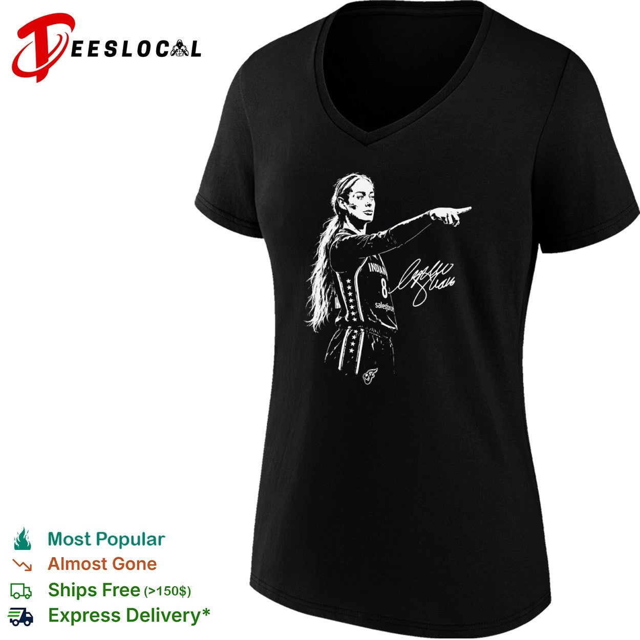 Sophie Cunningham Indiana Fever WNBA signature shirt