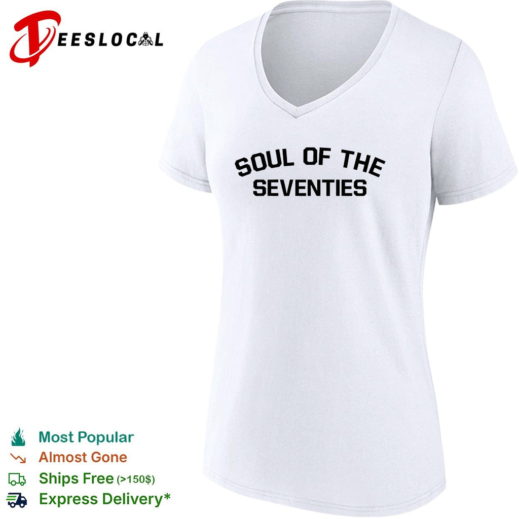 Soul of the Seventies arch text shirt
