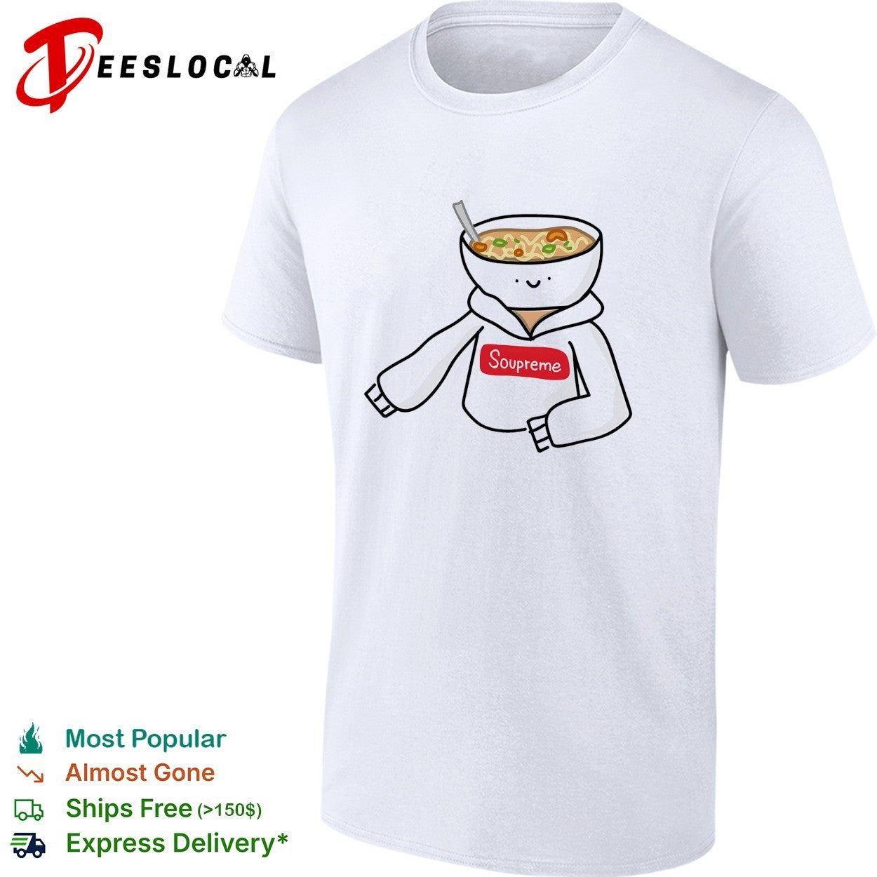 Soupreme ramen noodle soup bowl shirt