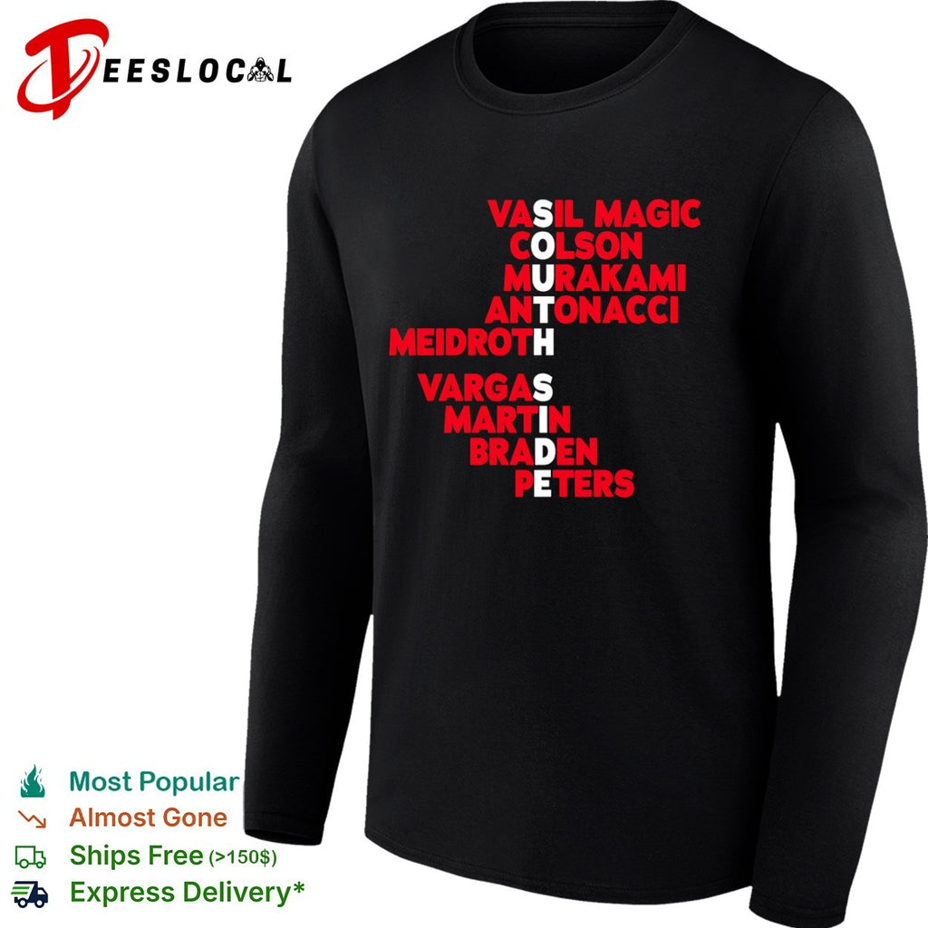 South Side Vasil Magic Colson Murakami Antonacci Meidroth Vargas Martin Braden Peters roster shirt