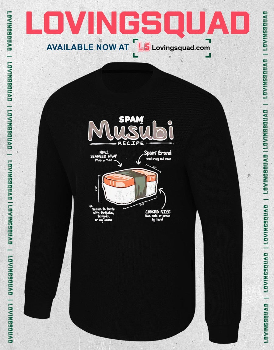 Spam Musubi Recipe graphic shirt