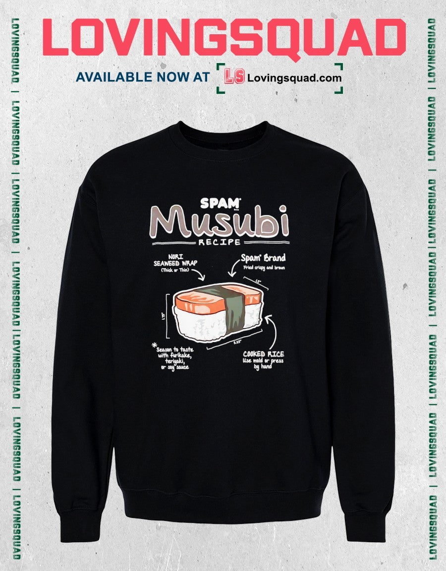 Spam Musubi Recipe graphic shirt