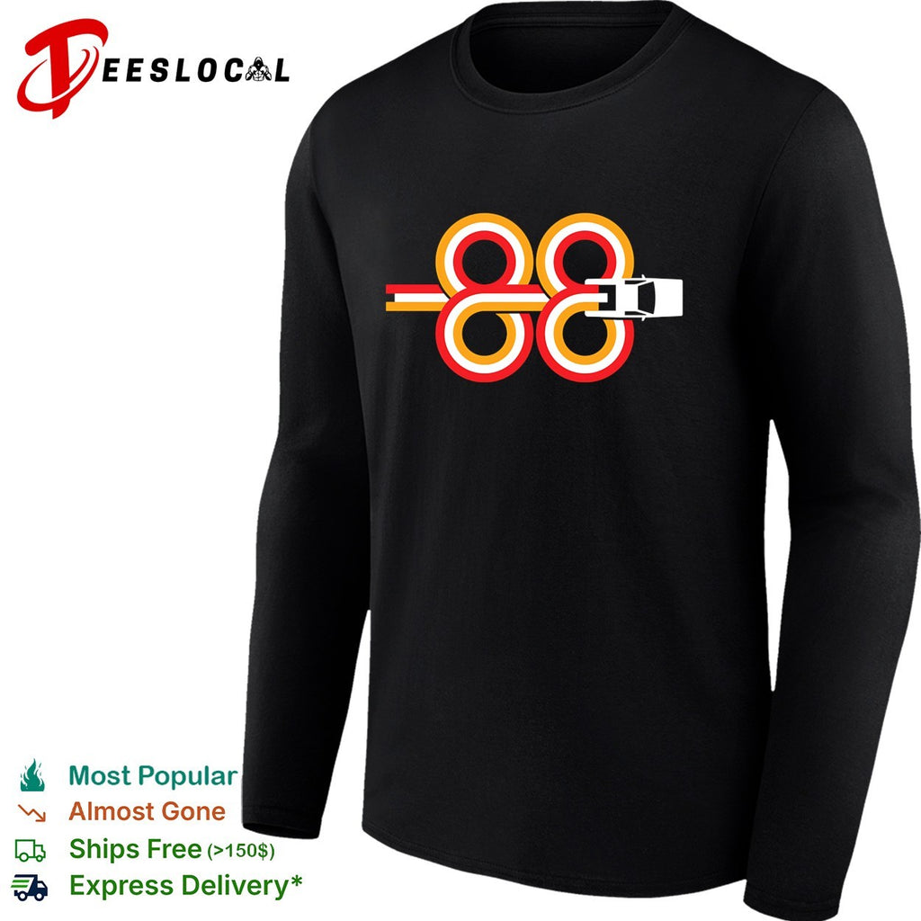 Sports car infinity loop retro racing stripes shirt