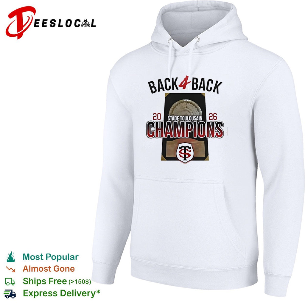 Stade Toulousain Back 4 Back 20 26 Champions Rugby French Top 14 Tournament shirt