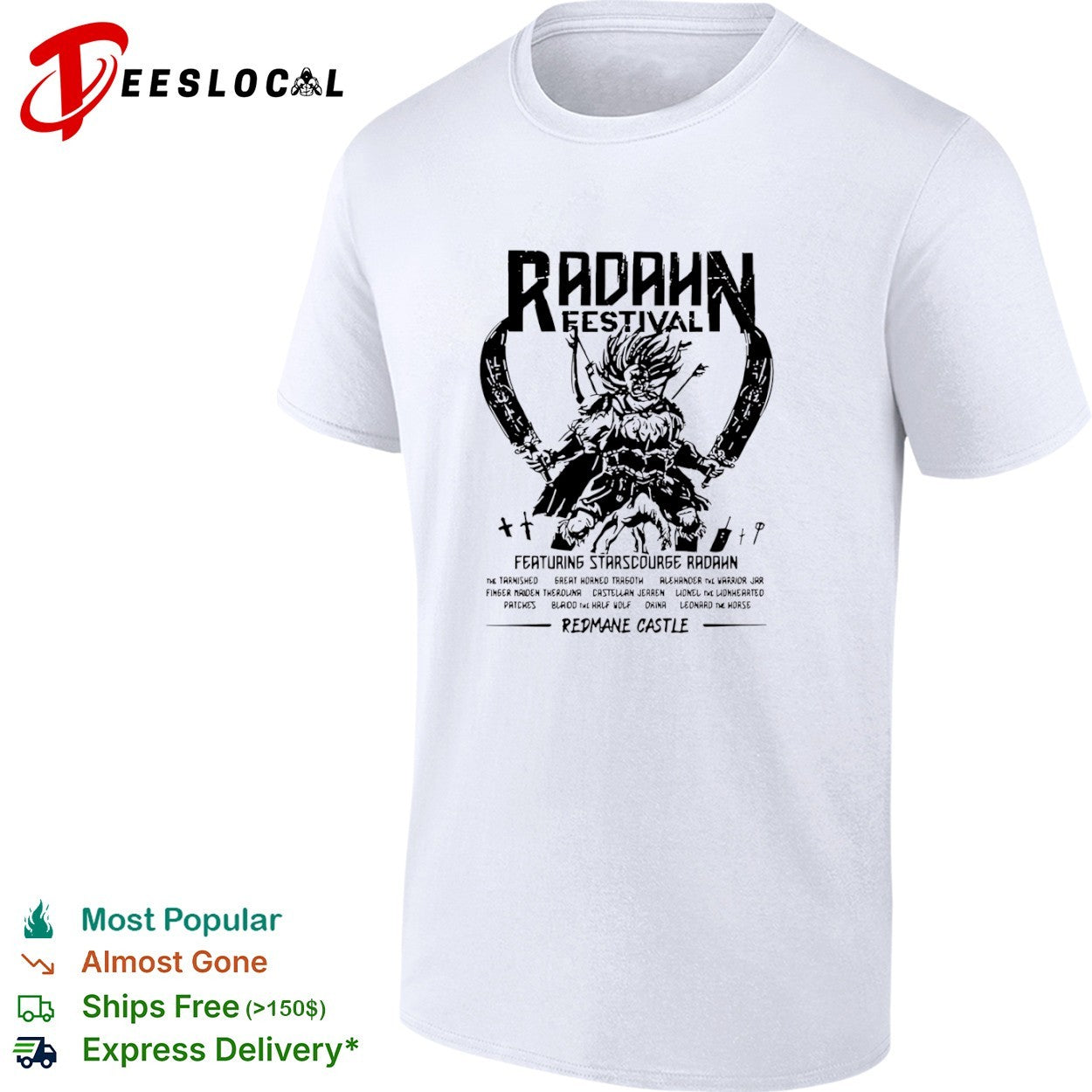 Starsourge Radahn Festival Elden Ring Redmane Castle The Tarnished Blaidd Shirt