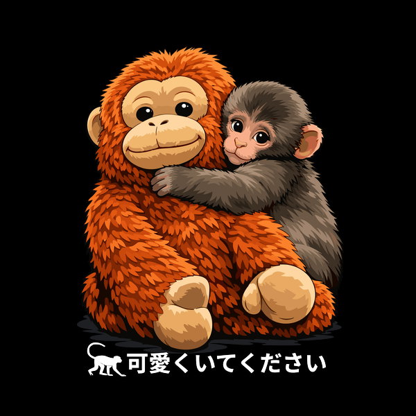 Stay Cute Adorable Baby Monkey