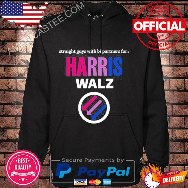 Straight Guys With Bi Partners For Harris Walz Shirt