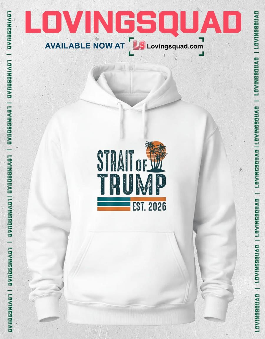 Strait of Trump Est 2026 US Flag Funny Vintage Shirt