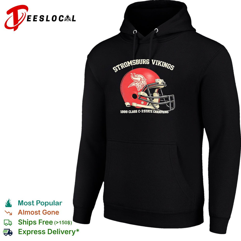 Stromsburg Vikings 1999 Class C 2 State Champions Football Helmet shirt