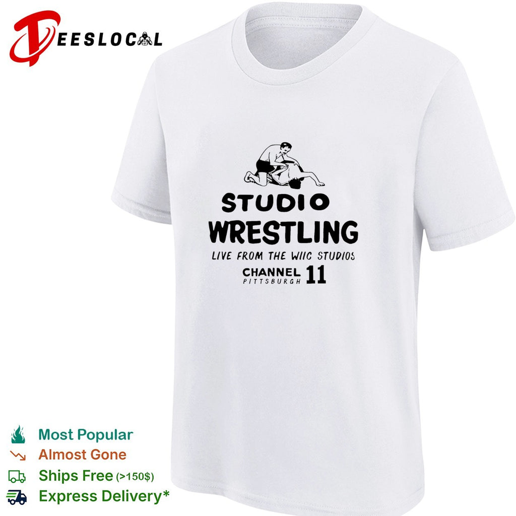 Studio Wrestling Live from the WIIC Studios Channel 11 Pittsburgh shirt