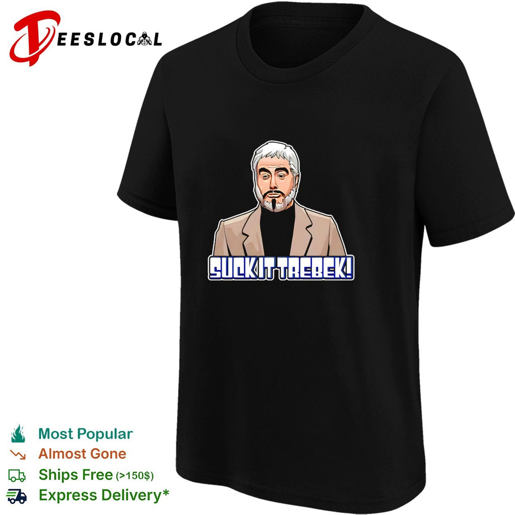 Suck it Trebek SNL Celebrity Jeopardy parody shirt