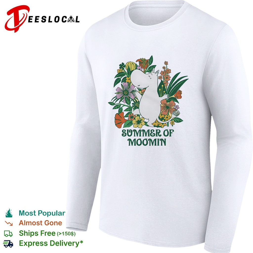 Summer of Moomin botanical flowers shirt