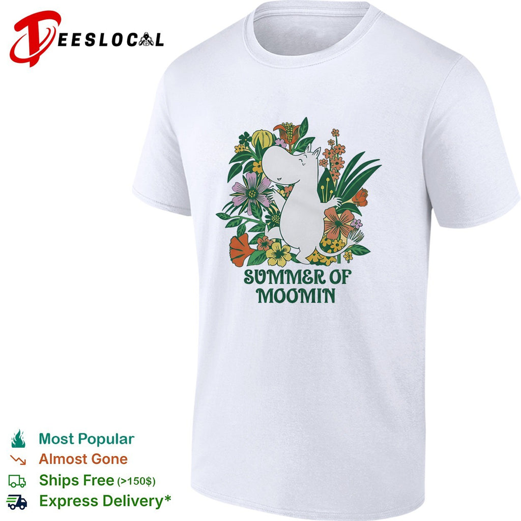 Summer of Moomin botanical flowers shirt
