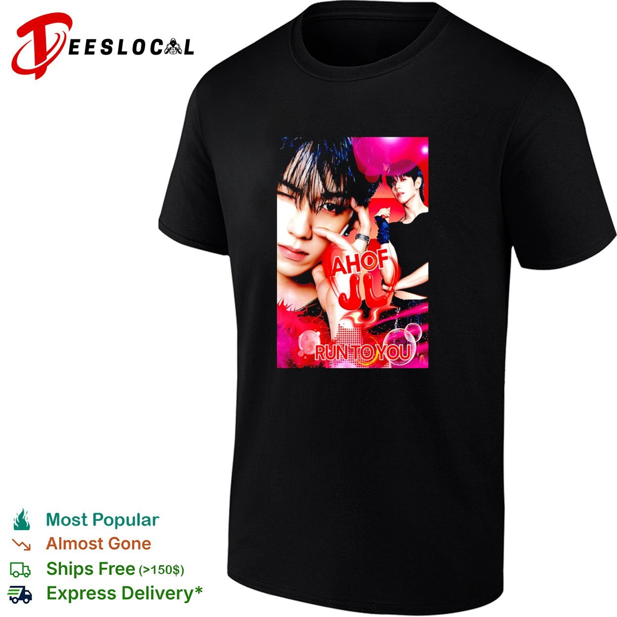 Sunoo and Jake Enhypen Ahof Jl Run To You Kpop shirt