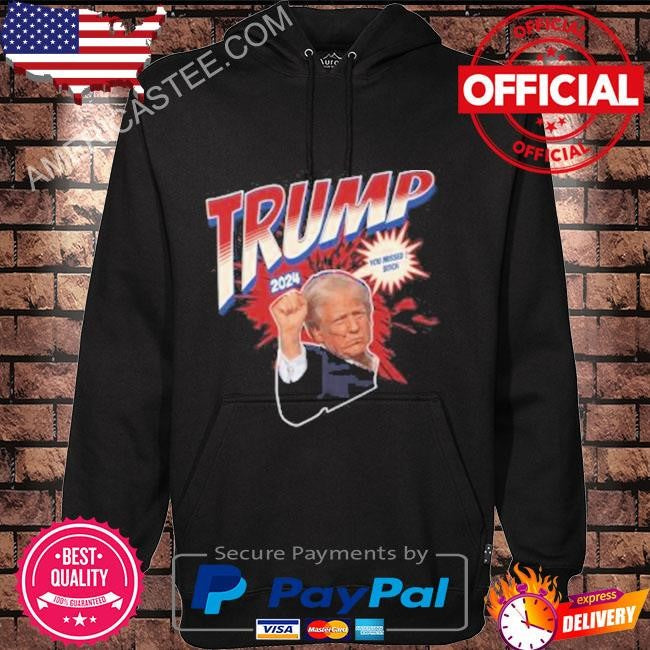Superhero Never Surrender You Missed Bitch Trump Shirt