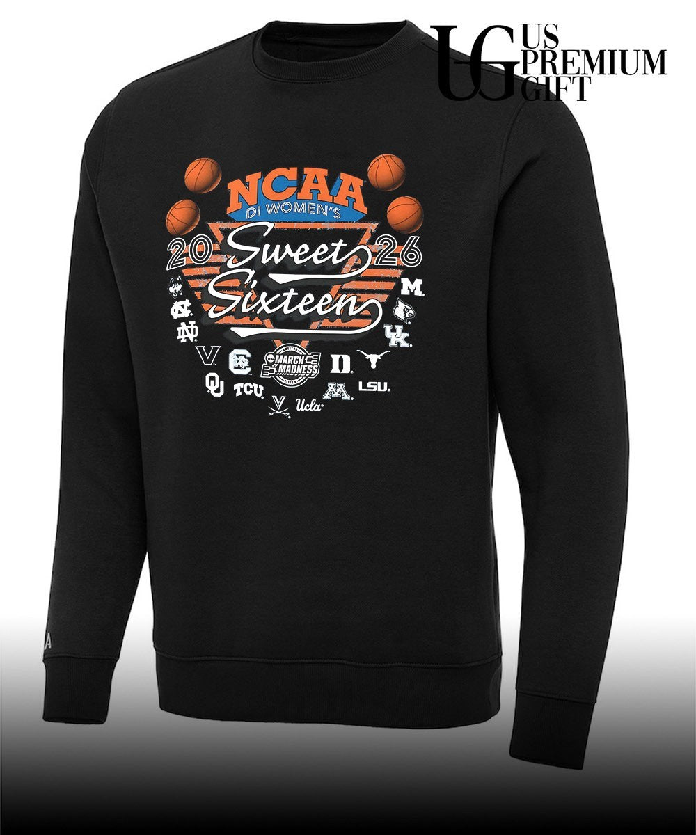 Sweet Sixteen NCAA 2026 Division 1 Women’s basketball March Madness shirt