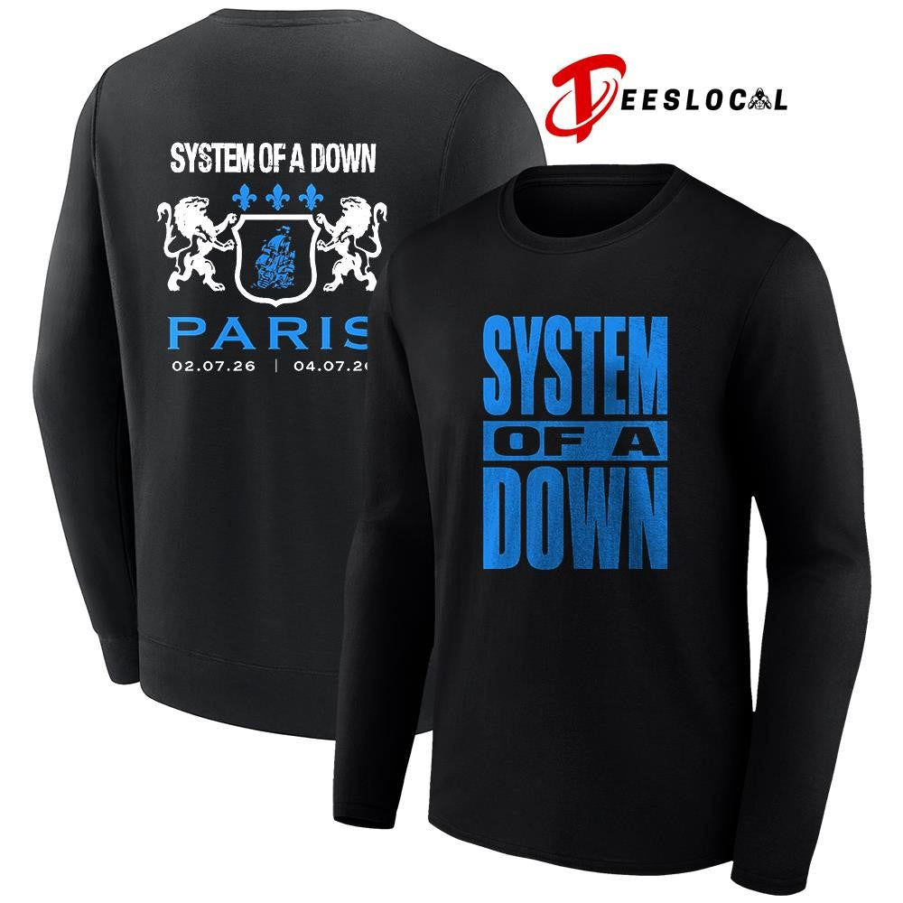 System Of A Down Paris France Stade De France logo shirt
