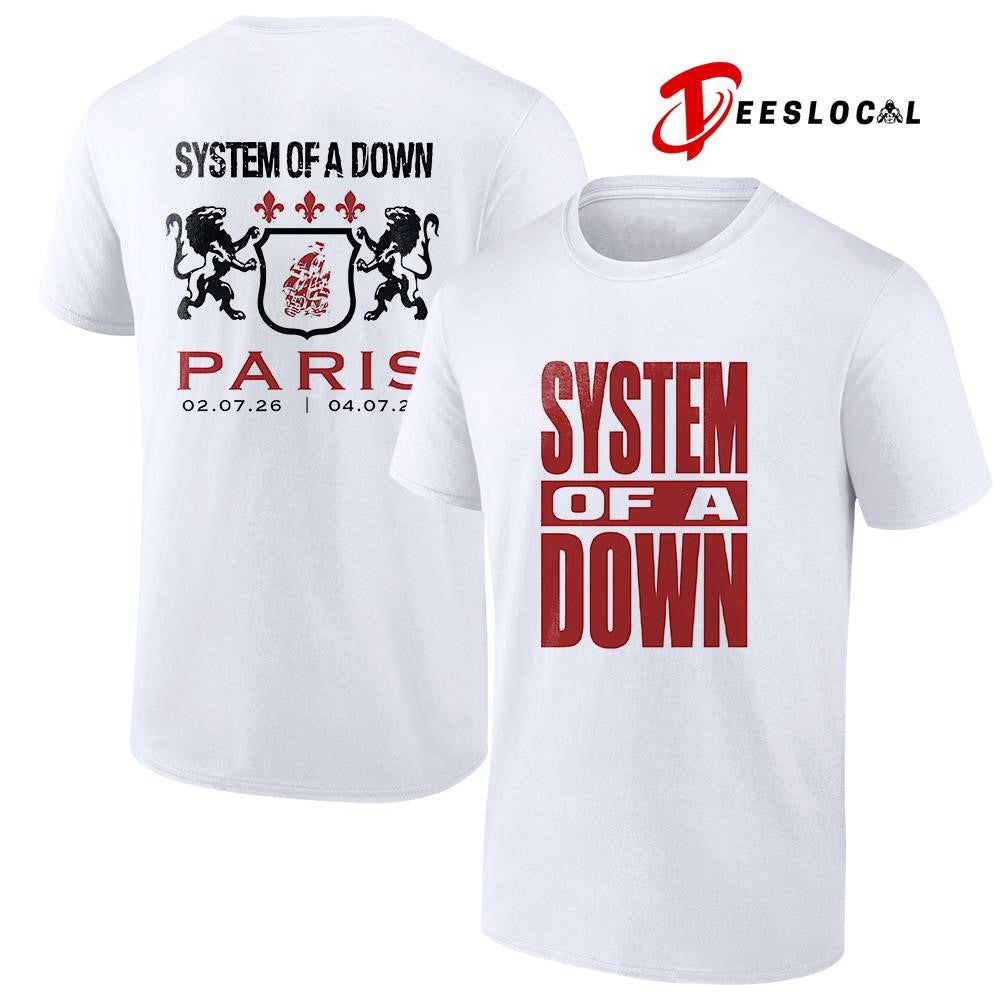 System Of A Down Paris France Stade de France graphic shirt