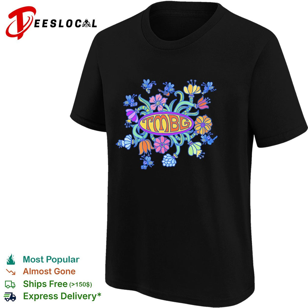 TMBG They Might Be Giants Band Logo Floral Bees Shirt
