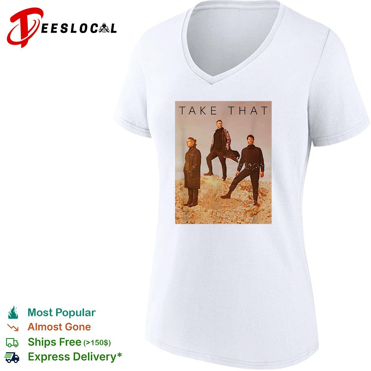 Take That band portrait standing shirt