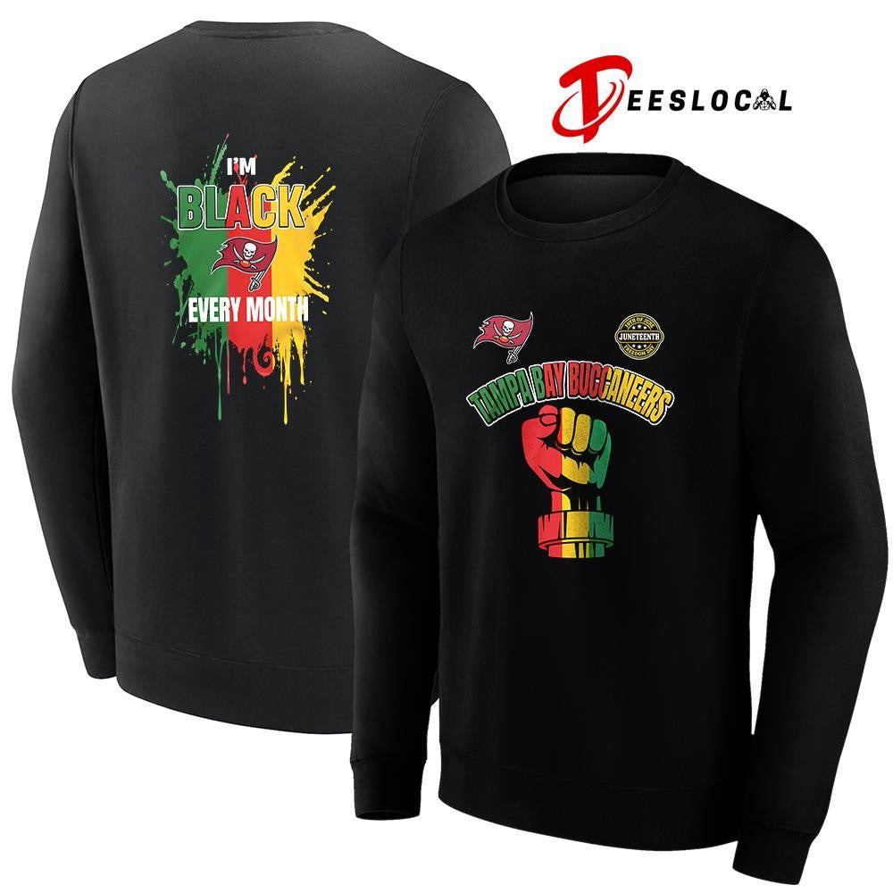 Tampa Bay Buccaneers x Juneteeth freedom I’m black every month icon shirt