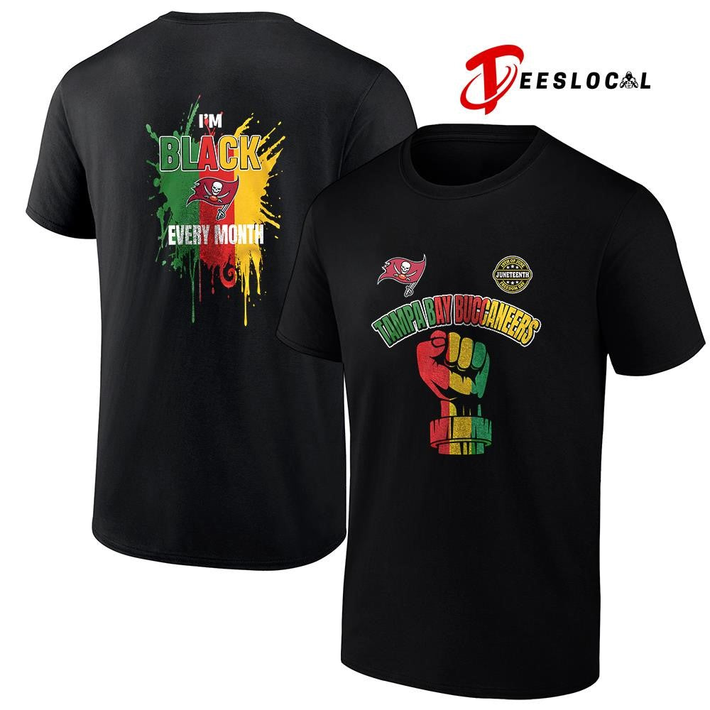 Tampa Bay Buccaneers x Juneteeth freedom I’m black every month icon shirt