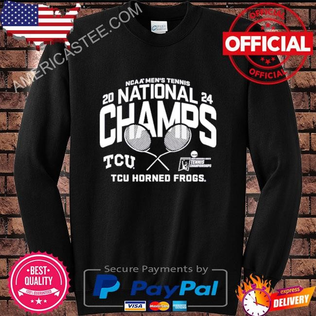 Tcu horned frogs blue 84 unisex 2024 ncaa men’s tennis national champions shirt
