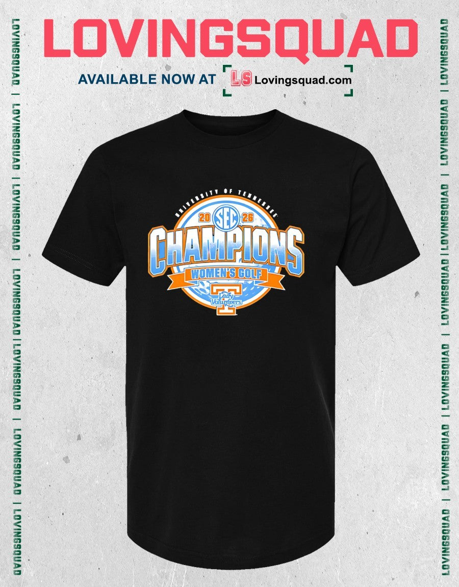 Tennessee Lady Volunteers 2026 Women’s Golf SEC Champions shirt