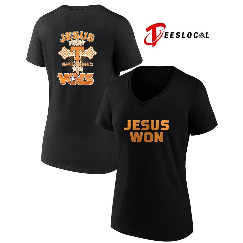 Tennessee Volunteers Jesus first family second the Vols shirt