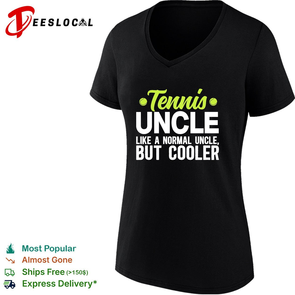Tennis uncle like a normal uncle but cooler shirt