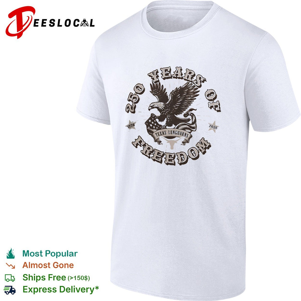 Texas Longhorns Americana 250 Years Of Freedom shirt