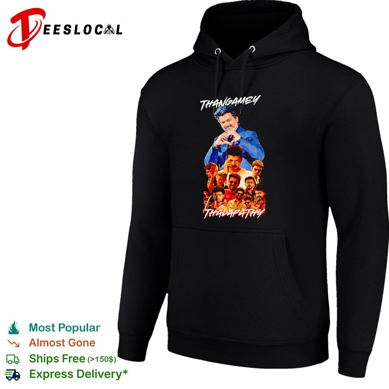 Thangamey Thalapathy Vijay multi expression movie portrait collage shirt