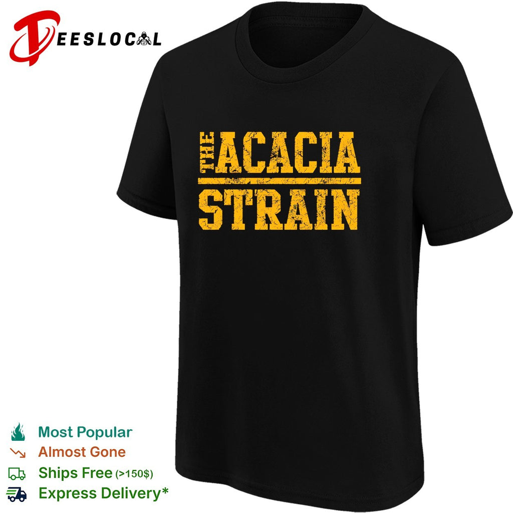 The Acacia Strain bold distressed text shirt