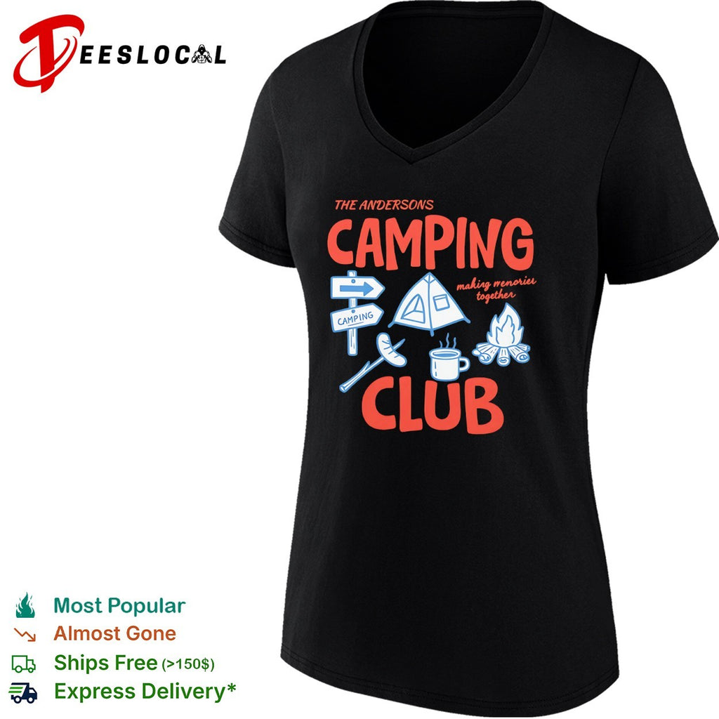 The Andersons Camping Club making memories together campfire shirt