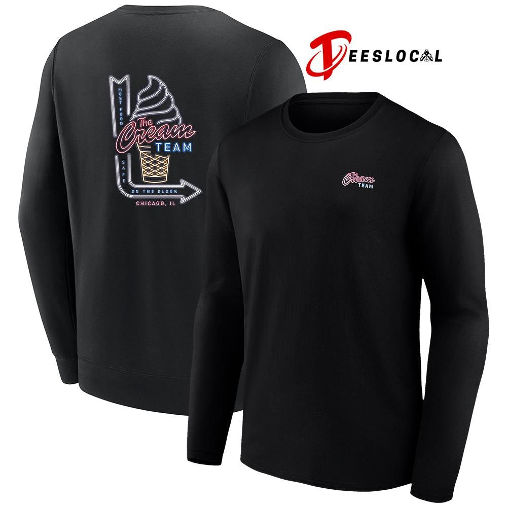 The Cream team most food safe on the block neon graphic shirt