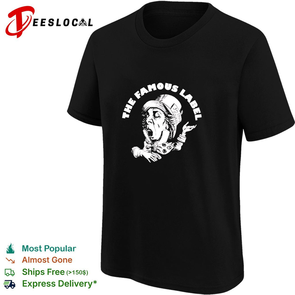 The Famous Label Mad Hatter screaming circle shirt