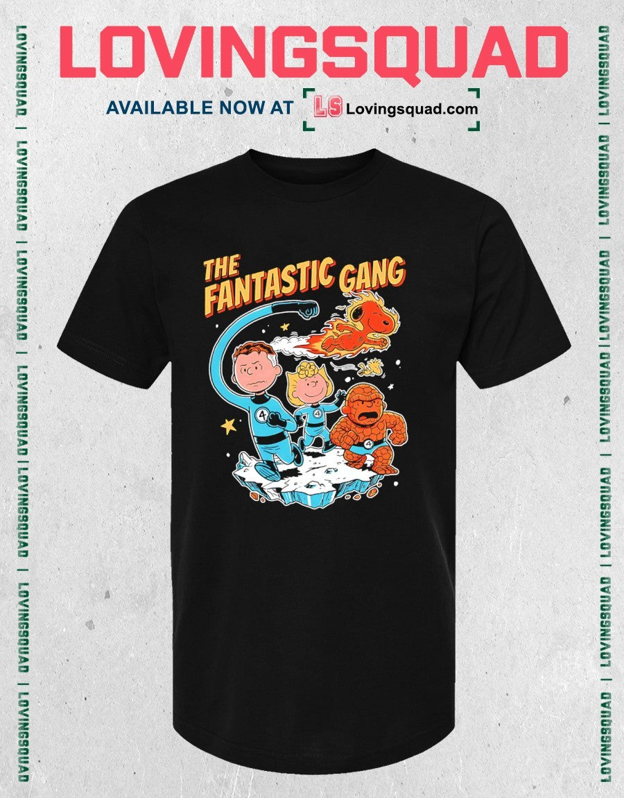 The Fantastic Gang Peanuts & Fantastic Four Shirt