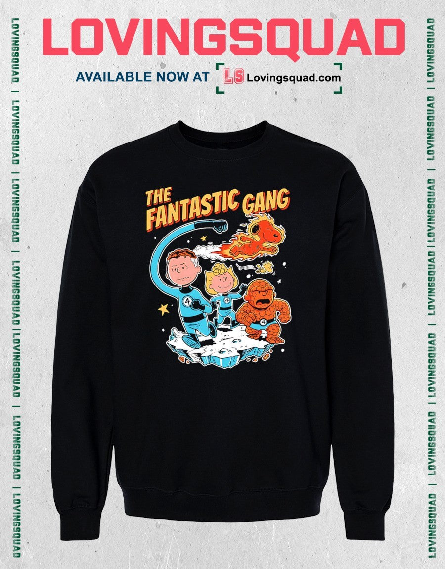 The Fantastic Gang Peanuts & Fantastic Four Shirt