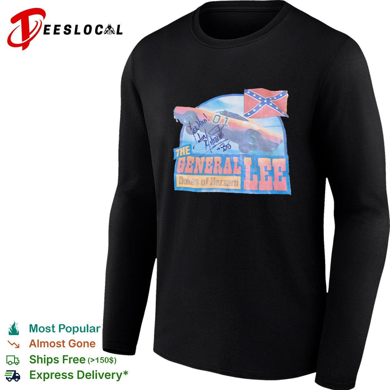 The General Lee Dukes of Hazzard John Schneider Bo Duke shirt