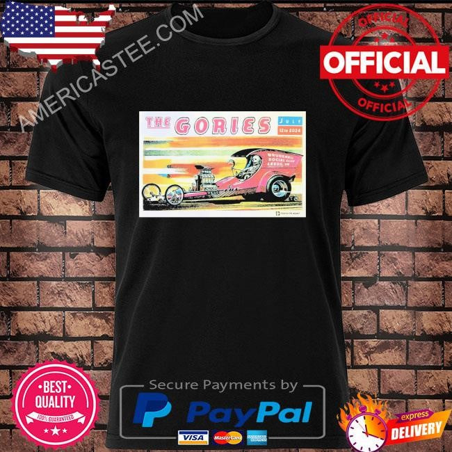 The Gories July 12th 2024 Brudenell Social Club Leeds UK shirt