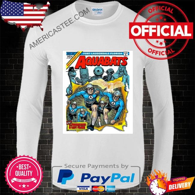 The aquabats tour in ft lauderdale fl on july 19 2024 poster shirt