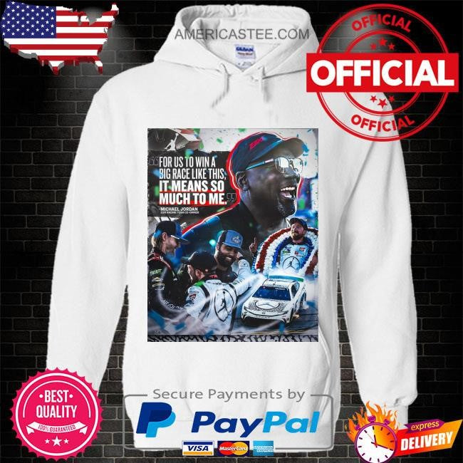 The first of hopefully many victory lane appearances for mj. shirt