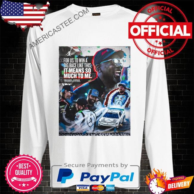 The first of hopefully many victory lane appearances for mj. shirt